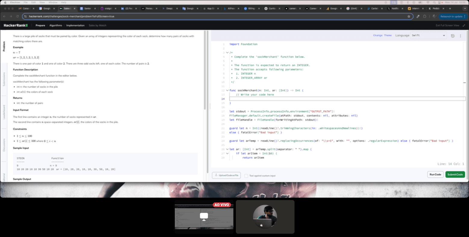 What the interviewer sees